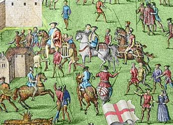 The Encampment of the English Forces Near Portsmouth During the Battle of the Solent